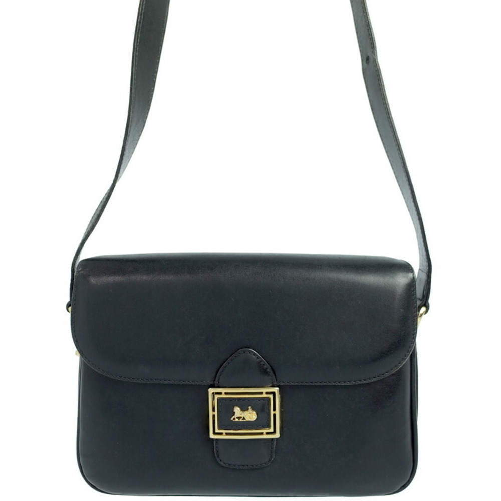 Celine Horse Carriage Horse Shoulder Bag Black